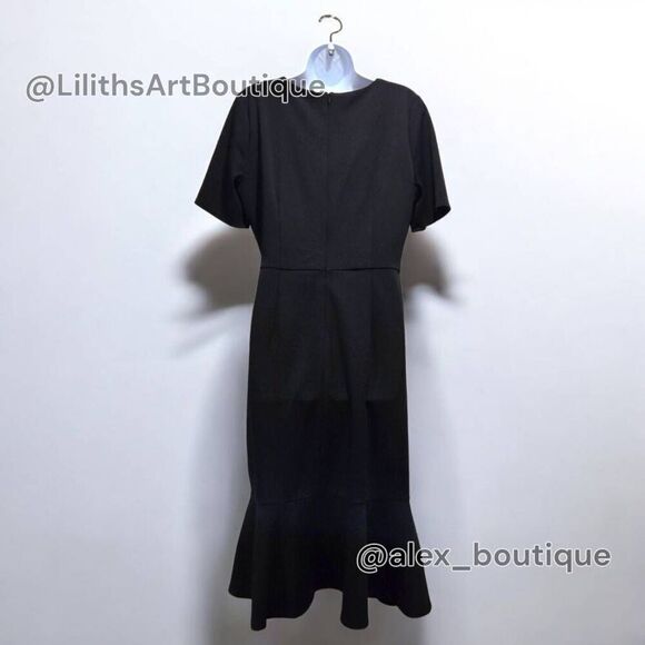 London Times Flounce Twist Midi Dress(C049)-Size 12 for Women - Picture 4 of 11